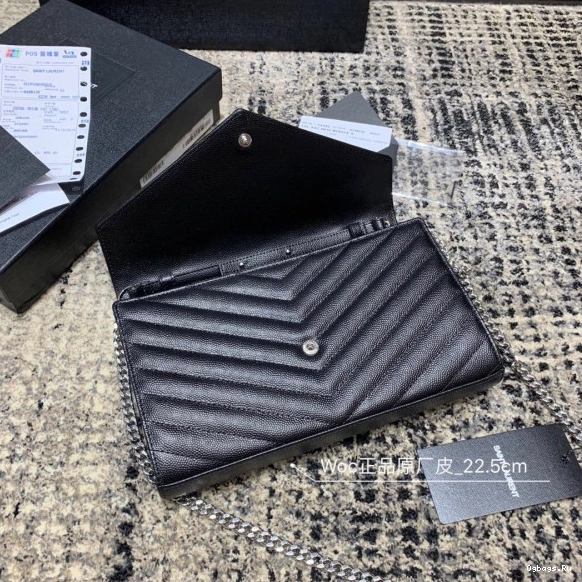 MATELASSÉ CASSANDRE WALLET YSL CHAIN 0730